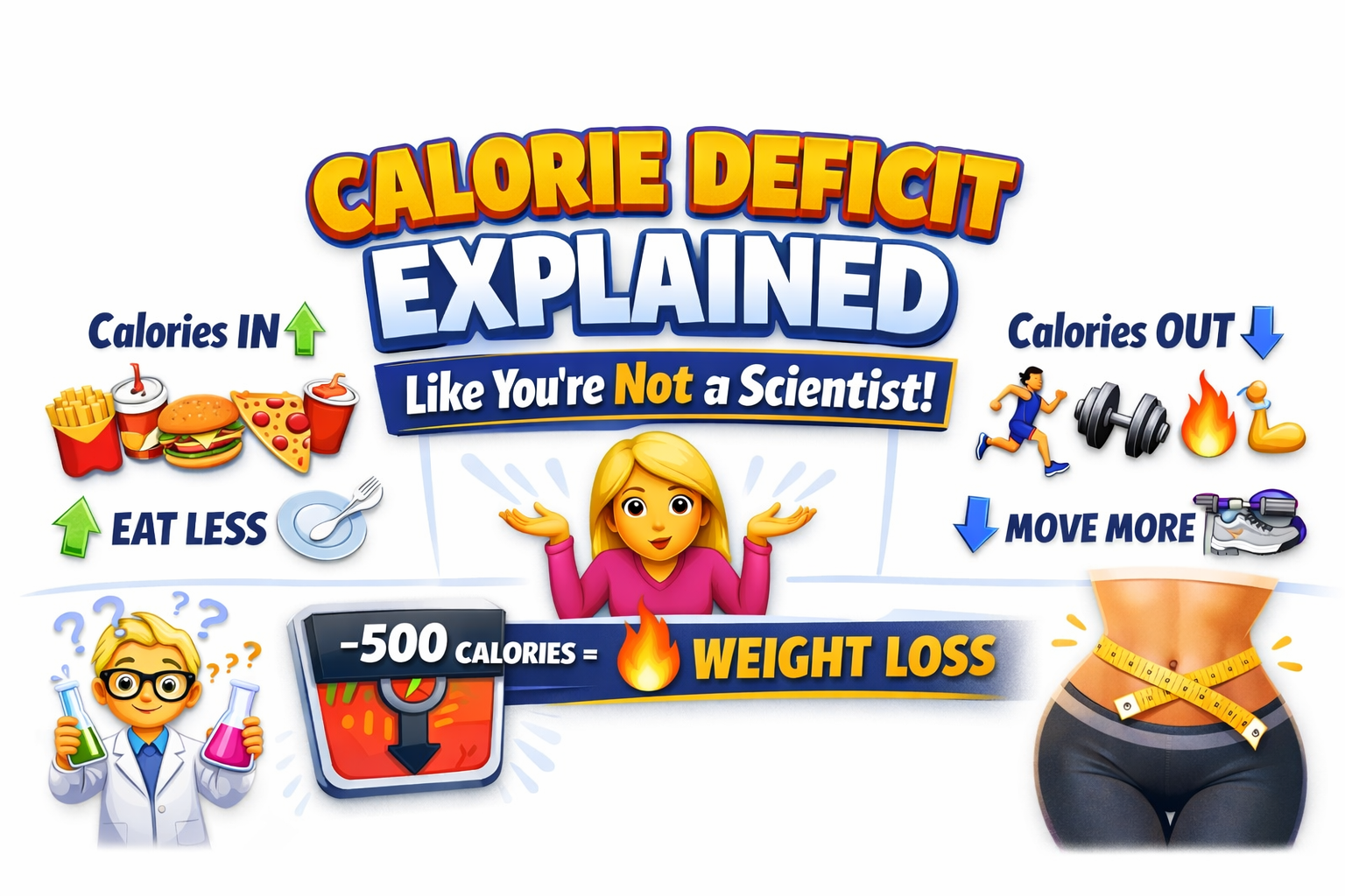 Calorie Deficit Explained Like You’re Not a Scientist
