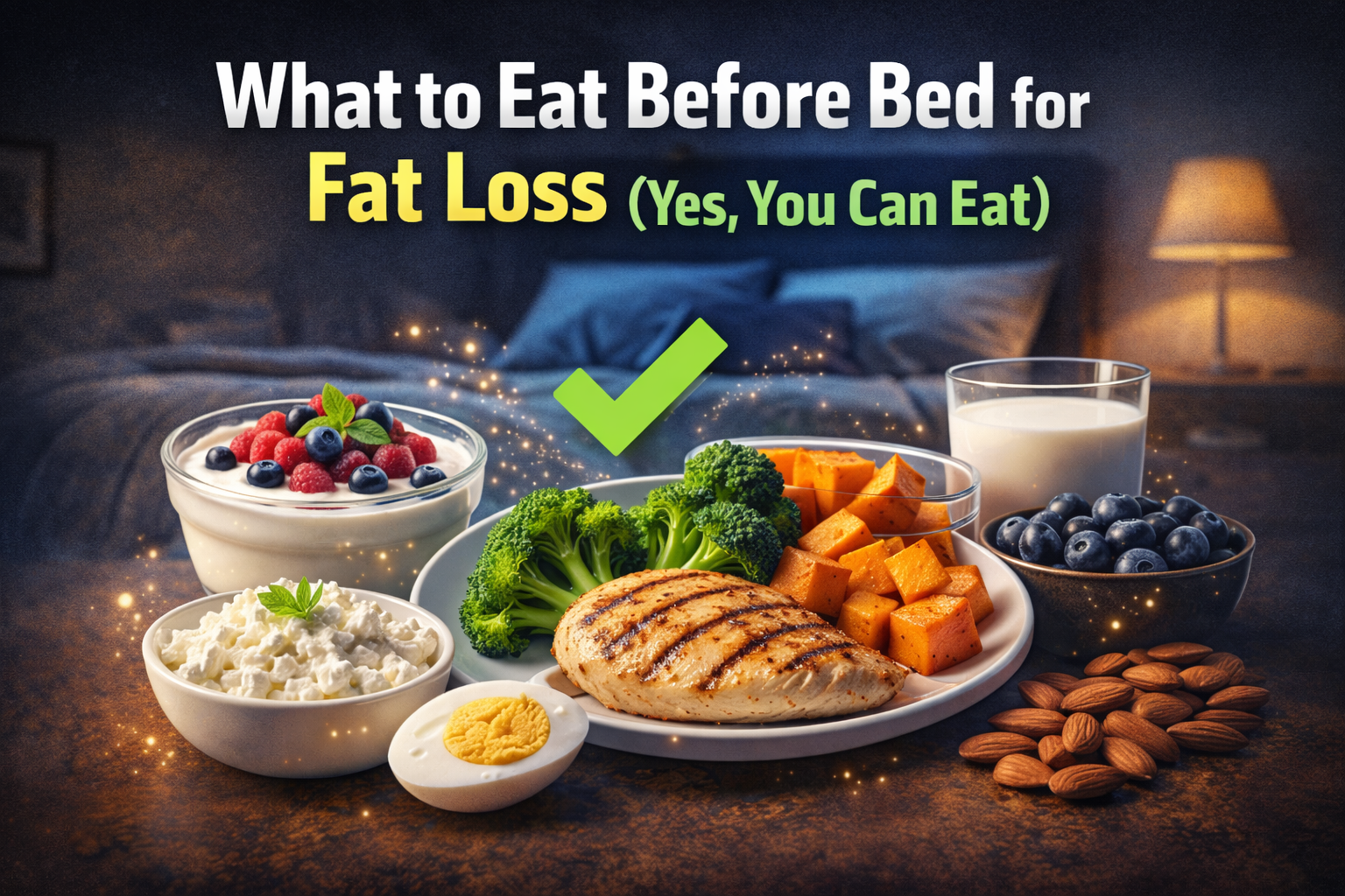 What to Eat Before Bed for Fat Loss (Yes, You Can Eat)